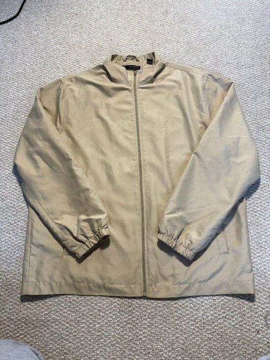 Other - Khaki Zip-Up Windbreaker Jacket - Size M